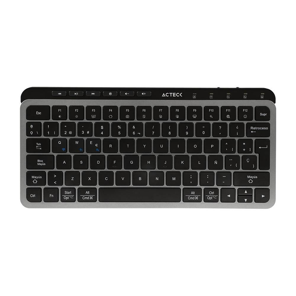 Teclado Inalámbrico 2.4hz Inspire Krea TI750 Acteck Elite Series Teclado Inalámbrico Dongle 2.4Mhz - Rango 10m, Bluetooth 5.1, USB A- USB C, 3 Dispositivos Teclado Inalámbrico 2.4hz Inspire Krea TI750 Acteck Elite Series Teclado Inalámbrico Dongle 2.4Mhz - Rango 10m, Bluetooth 5.1, USB A- USB C, 3 Dispositivos